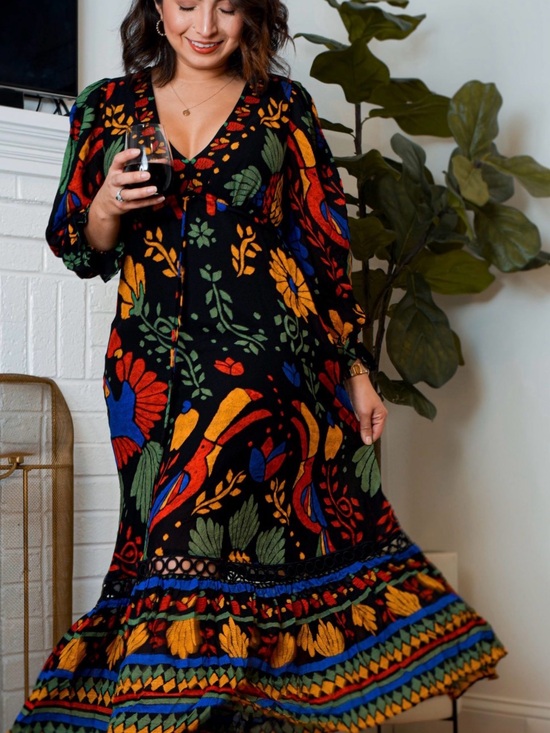 Dresses & Skirts - NWT FARM RIO from Anthropologie Georgette Maxi dress size XS